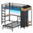 Bunk Bed with Desk and Storage Hall Tree & 5 Drawers-643917708