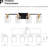 4- Bathroom Fixtures, Glass Shade Glow, Luxury Appeal For Bathroom, Kitchen, Dinning Room, Bedroom, Hallway - Gold Matte Black Brilliant