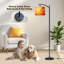 Lampe sur pied PeeNoke Arc Red Flower Vibrant Orange