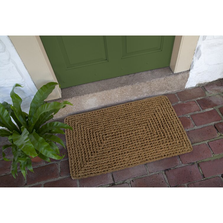 Mantra Coir Non-Slip Outdoor Door Mat Winston Porter Mat Size 36