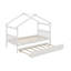 Lit simple en bois avec lit gigogne-572256987-572256965