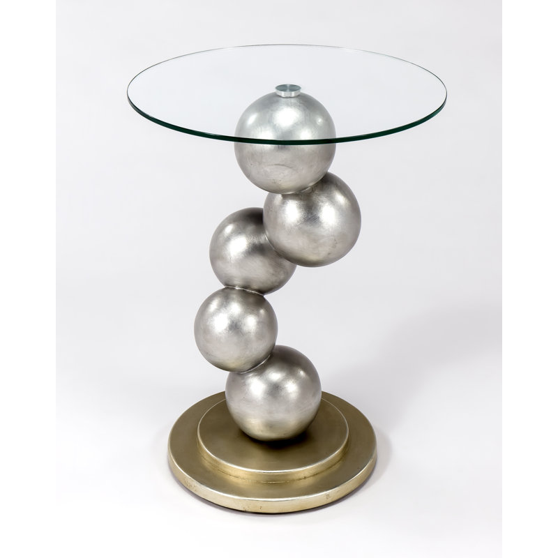 Glass Top End Table