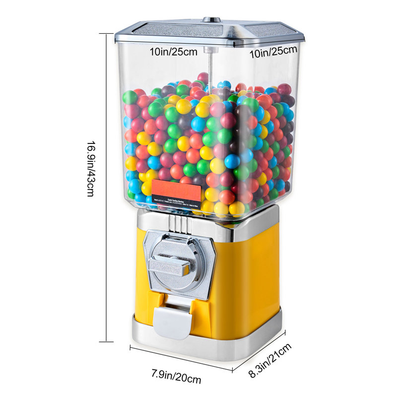 Distributeur de bonbons, Jaune