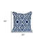 Coussin à fermeture à glissière géométrique 100% coton 18 po x 18 po noir-99166863