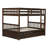 58" W Solid Wood Bunk Bed with Trundle and Convertible Design-160852564