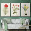 Fleurs des saisons VI, ensemble de 3 toiles encadrées-97795902-97795903
