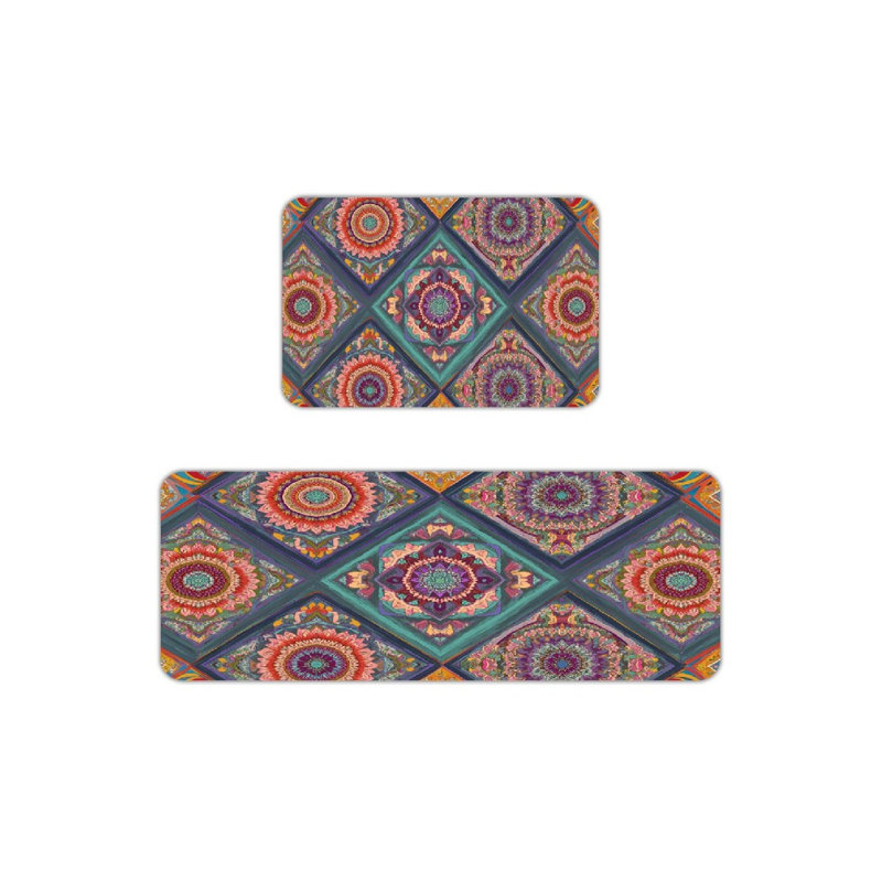 Tapis de cuisine antidérapant Boho