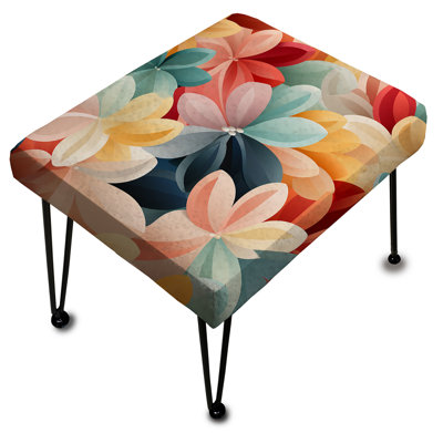 Repose-pieds Monochromatique Zen - Floral