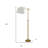 63" Adjustable Traditional Shaped Floor Lamp With Square Shade-147858356-147858358
