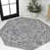 Truman Bohemian Medallion Textured Weave Navy/Gray Indoor/Outdoor Rug