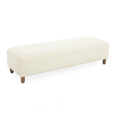 Comfortable Ottoman, White