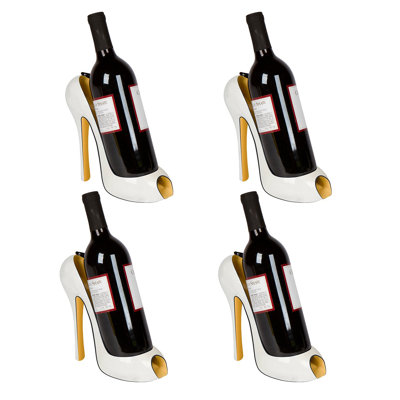 High Heel Wine Bottle Holder, 8"" x 7""H - Stylish and Unique Wine Rack, Set of 4 -  Mercer41, EA6CBA94BD39402BA6B4FDB713A532E3