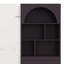 Lit escamotable avec armoire arquée, DEL intégrée, tiroir, cadre de lit mural pliable, plusieurs compartiments de présentation ouverts-133408619