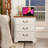 Nightstand With Charging Stand And 3 Drawers & Antique Handles-34231905