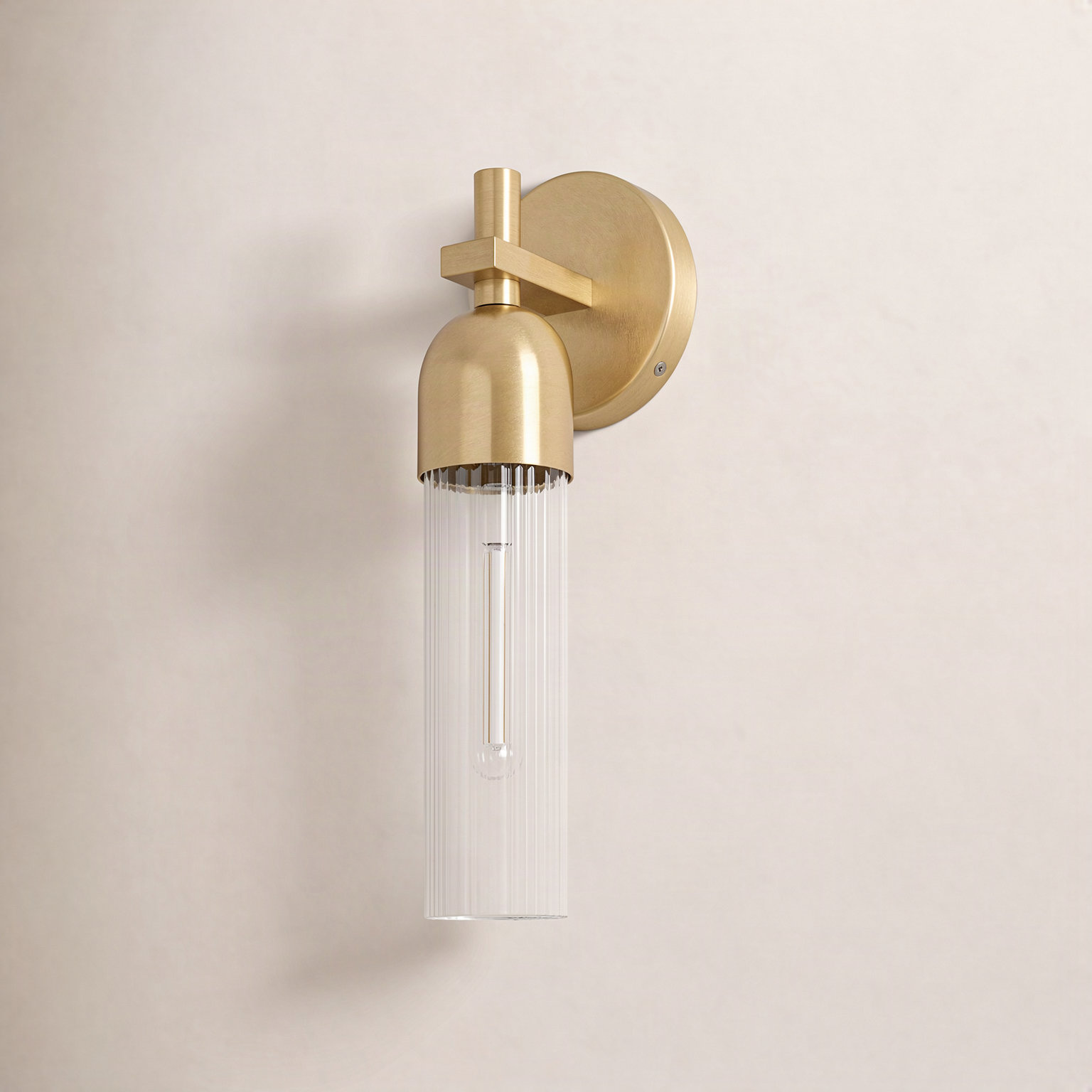 Morant Single Dimmable Vanity Light, Gold