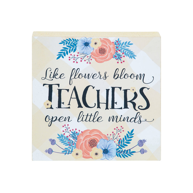 Plaque en bois Arlenne Teachers