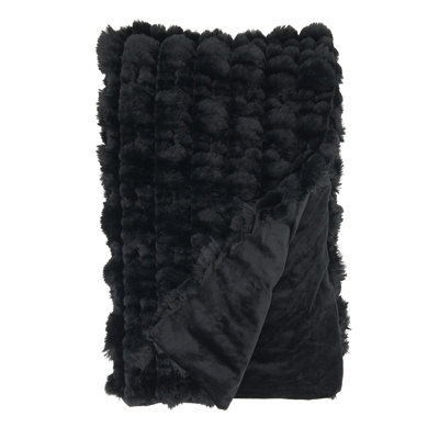 Faux Fur Throw Blanket