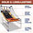 RayChee Foldable Basketball Arcade Game with 4 Balls and LED Scoring System