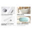 Baignoire autoportante de 59 pouces en blanc brillant, trop-plein, idéale pour la salle de bain avec bonde escamotable et salle de bain de style contemporain