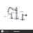 Signature Collection Two-Handle 6" to 10" Widespread Lavatory Bathroom Faucet with Drain Assembly - Matte Black-121632817