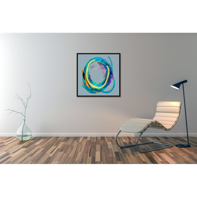 Light Tunnel IV Painting by Sonia Noir, Image Brush Gel, 31.75" H x 31.75" W