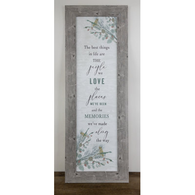 Single Picture Frame Textual Art