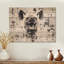 Décoration de chasse rayée Hyena Call II - Zèbre en bois animal sur bois de pin naturel-604577125