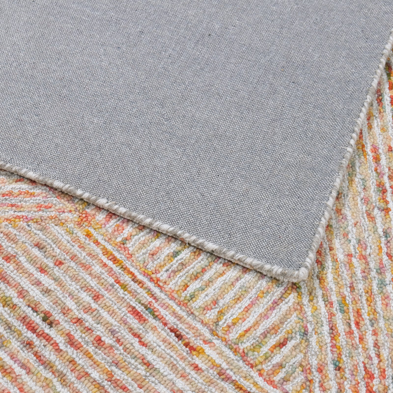 Bramble Hand-Tufted Geometric Multicolor Wool Rug, 3' x 5'