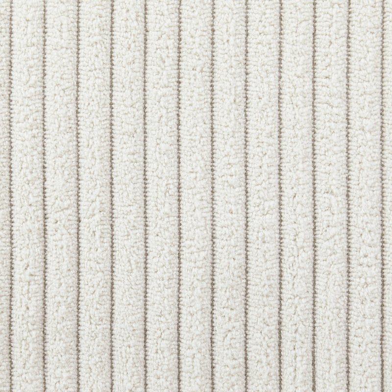 Lit de jour polyvalent en forme de L en velours côtelé, beige, Beige, Lit simple