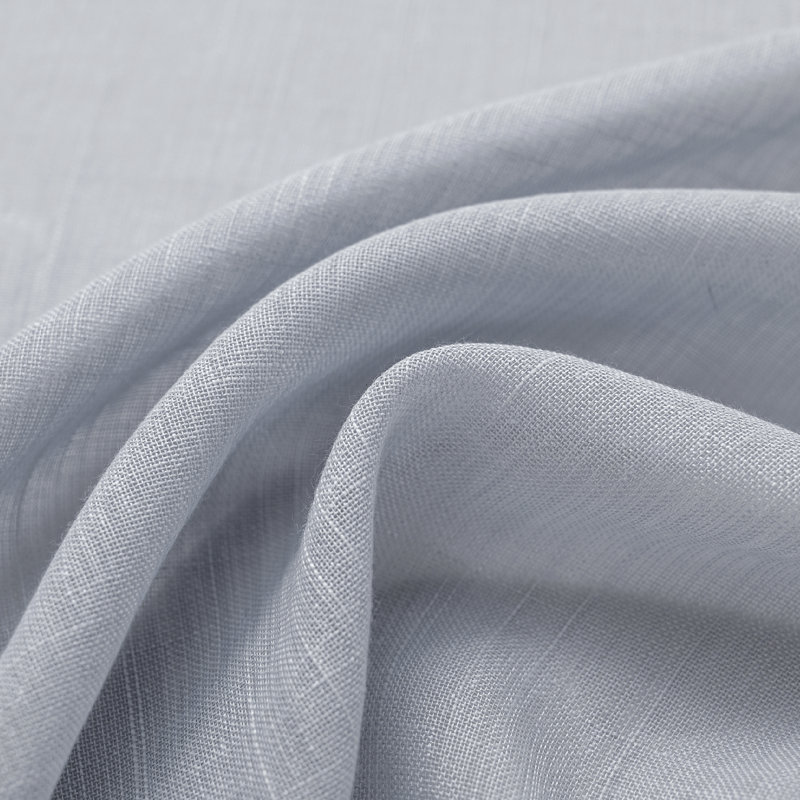Draycott Polyester Semi-Sheer Grommet Lightweight Curtain Pair(Set of 2), Light Gray, 52" W x 96" L