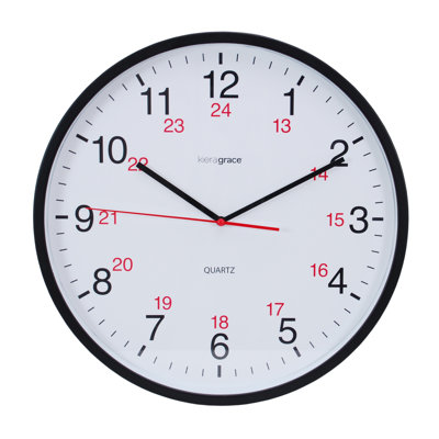 Horloge murale 12" silent