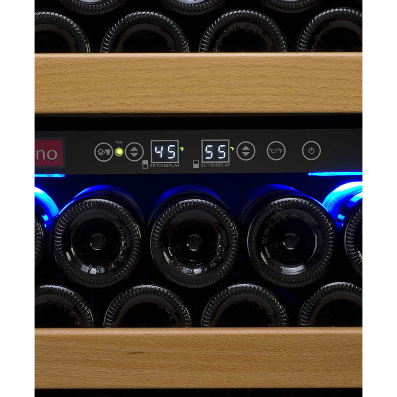 24" Stainless Steel Dual Zone Freestanding Wine Refrigerator