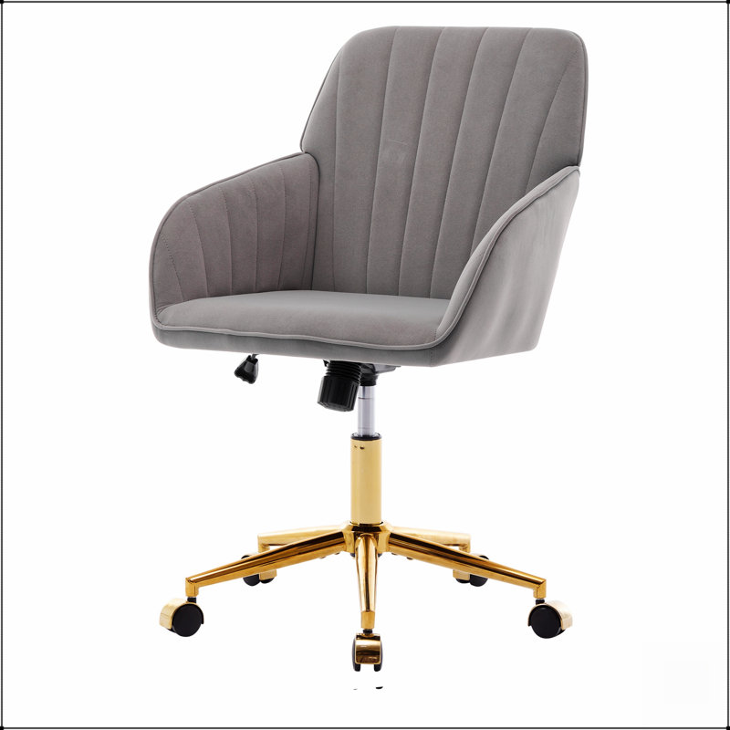 Fauteuil de bureau pivotant ergonomique réglable pour un confort optimal pendant de longues heures, à la maison comme à la chambre, avec soutien lombaire.