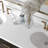 Tidworth Solid Wood Double Bathroom Vanity with 1.5'' White Quartz Top-950363203-964625592
