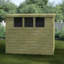 6 Ft. W x 8 Ft. D Shiplap Pent Wooden Shed