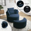 Niama 85.6Cm Wide Swivel Lounge Chair-1324117863