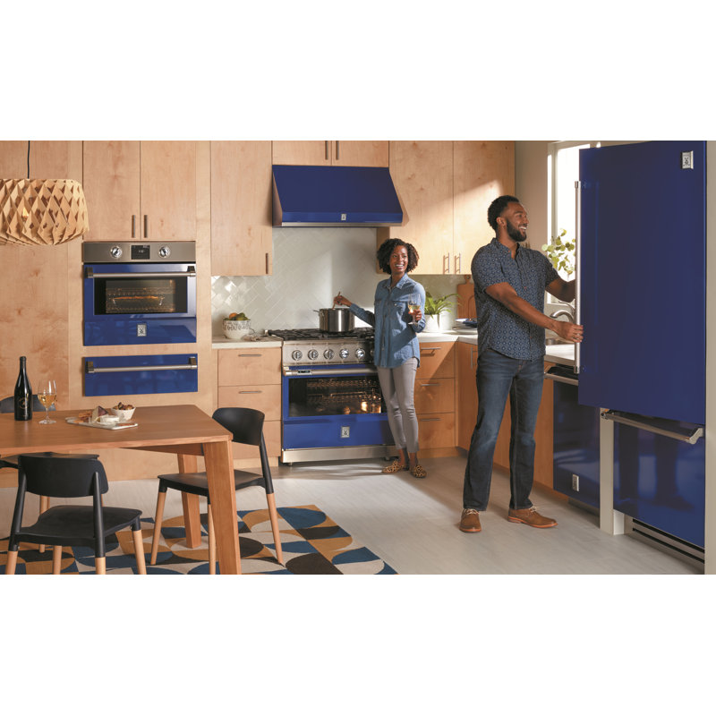 36" 5.8 cu. ft. Freestanding Dual Fuel, Blue, Natural Gas