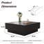 Table basse carrée de 35,4 po Cristyle-206680408
