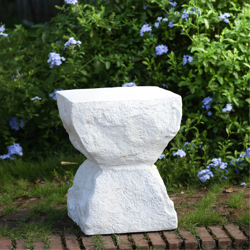 Table d'appoint Cleo Outdoor Paito Modern Minimalist MGO, blanc