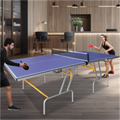 Ensemble de table de ping-pong pliable et portatif de 8 pieds de taille moyenne pour jeux de table d'intérieur avec filet