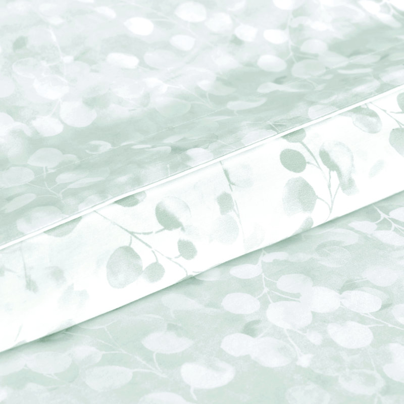 Rosée sauge Queen flat sheet, Rosée, Floral, Queen