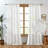 Wool-like Feel White Semi Sheer Rod Pocket Curtains (Set of 2)-1167246604