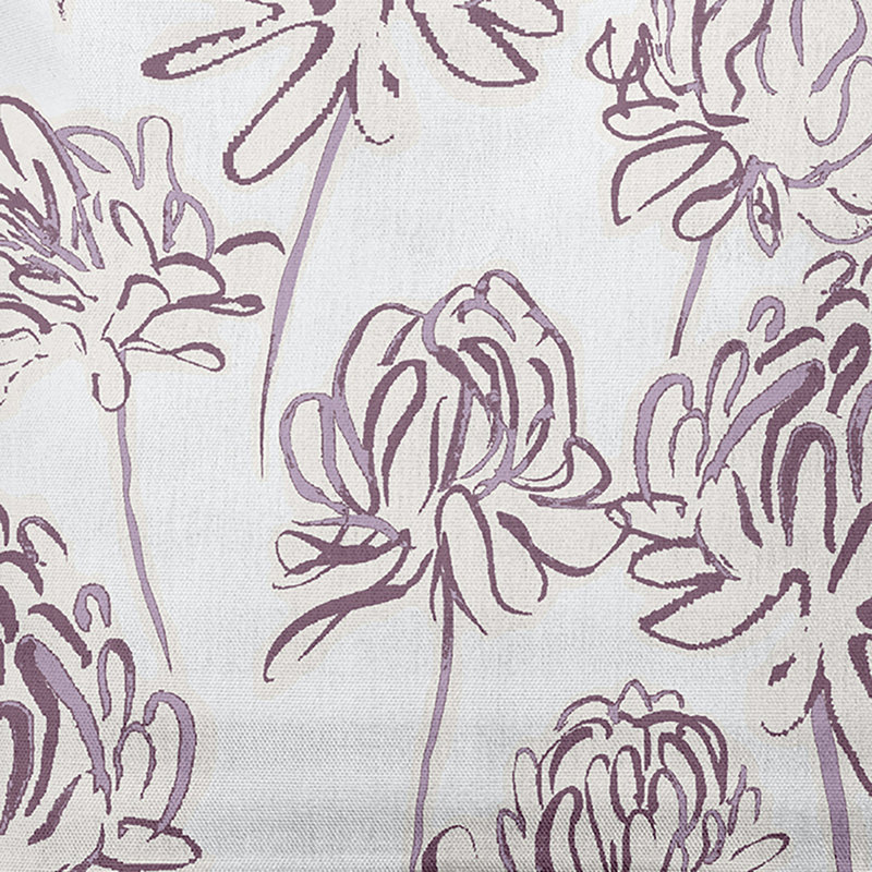  Housse et insert de coussin extérieur d'extérieur, 16" x 16", Violet, Floral 1