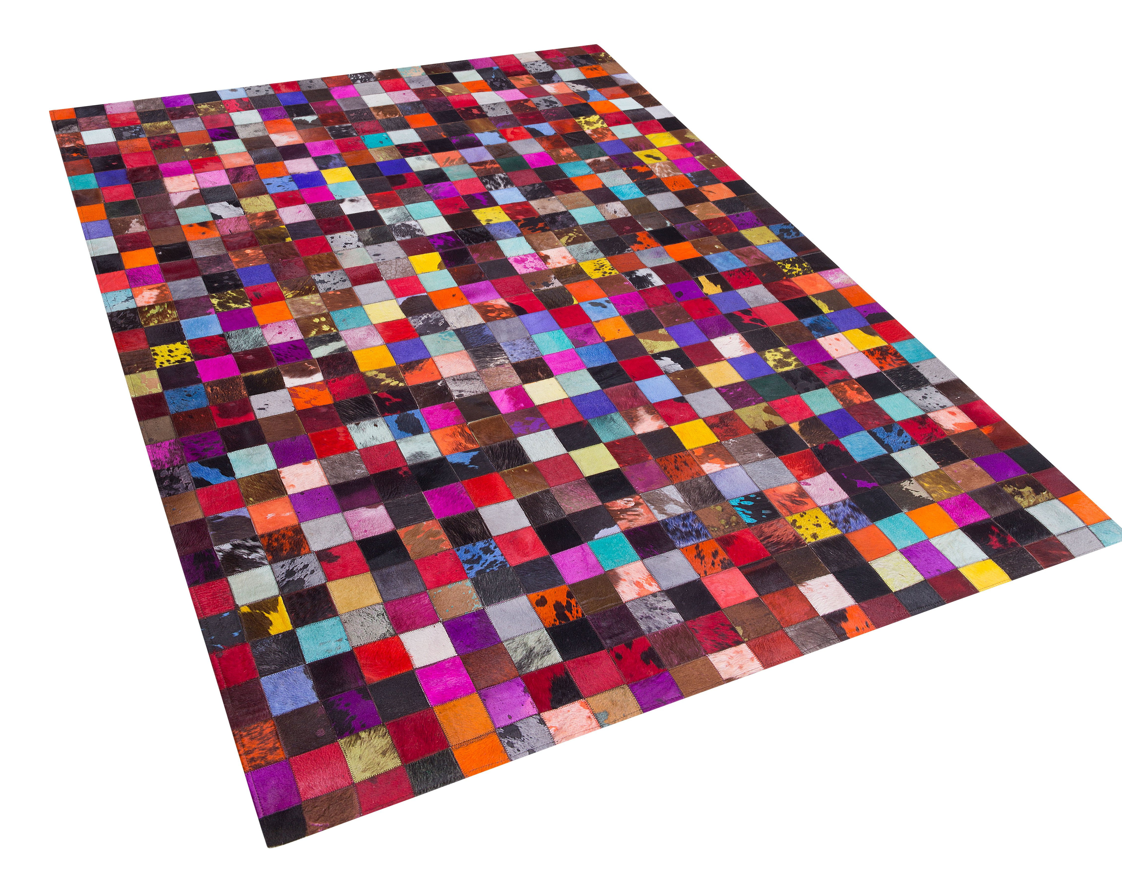 Purple Patchwork Rug Latitude Vive Patchwork Handmade Cowhide Purple Rug | Wayfair.co.uk
