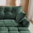 Chenille Upholstered 2-Seater Sectional Sofa With Ottoman-1342498985