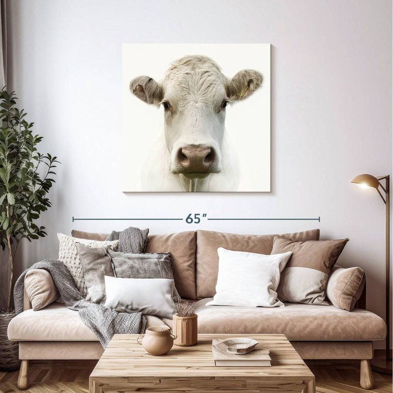 Charolais Cow, 39" H x 39" W