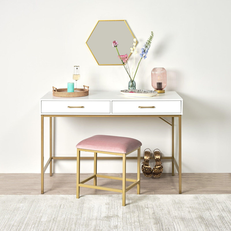 Agna Dressing Table, White