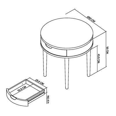 Sievers Solid Wood End Table