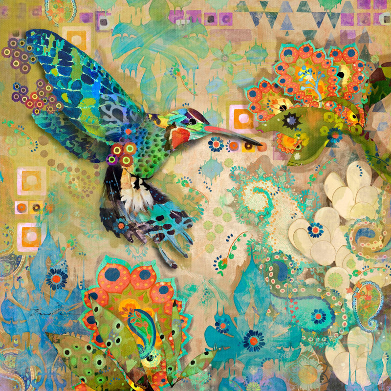 Evelia - Wrapped Canvas Painting, 122cm H x 122cm W x 3.81cm D