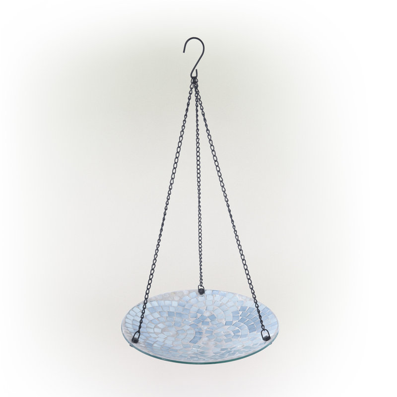 Aliyah-Lilly Glass Mosaic Birdbath
